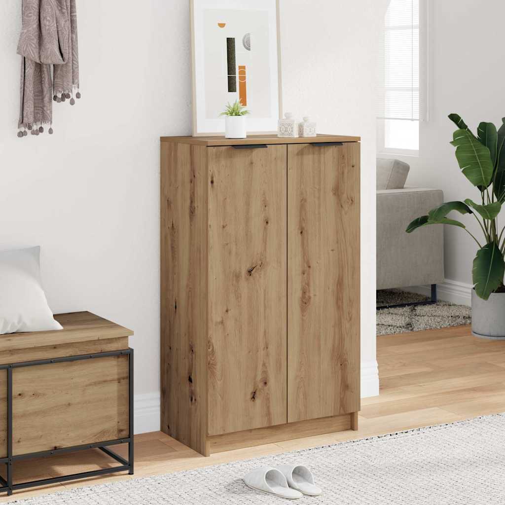 Armoire à chaussures chêne artisanal bois d'ingénierie - XIOS