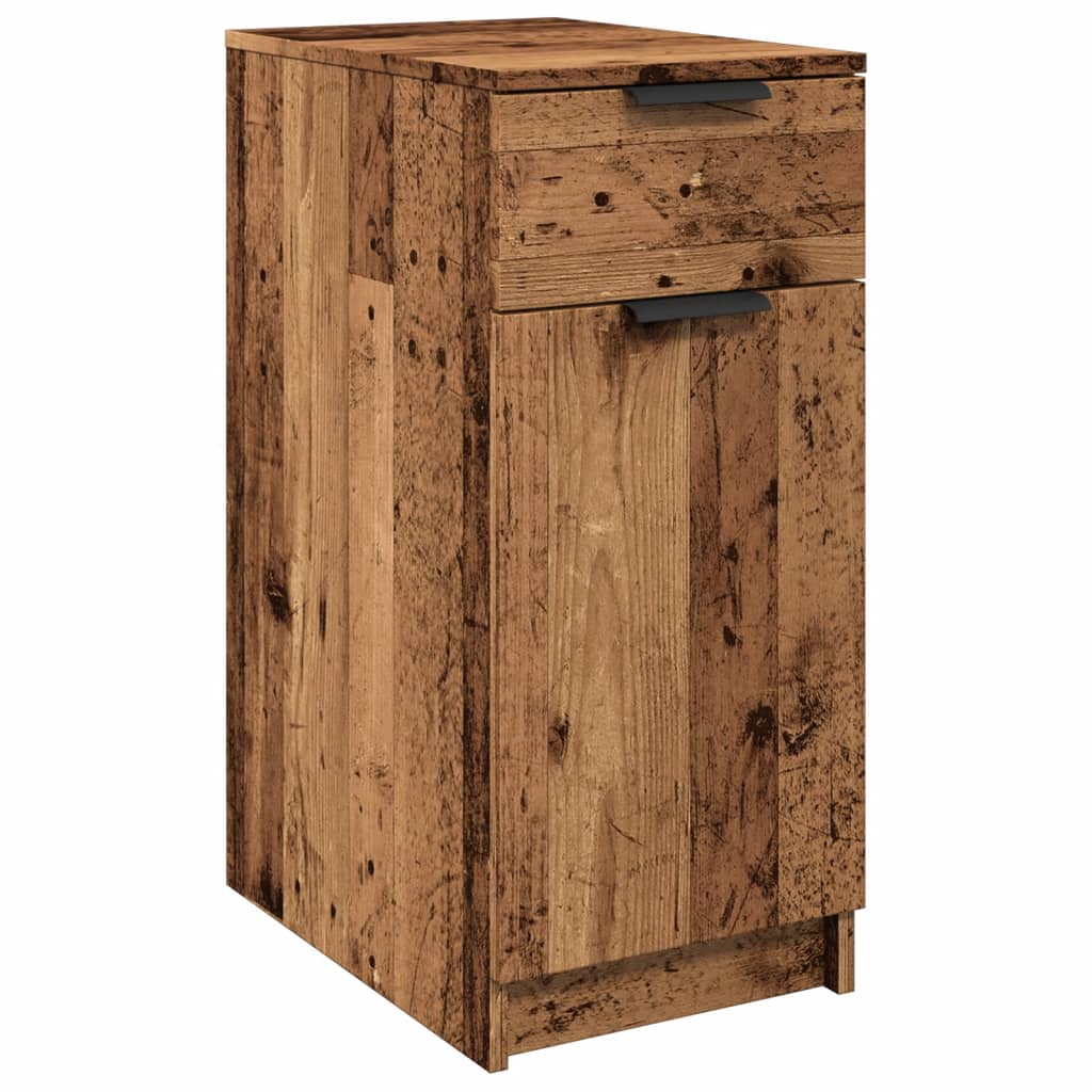 Armoire de bureau vieux bois 33x50x75 cm bois d'ingénierie