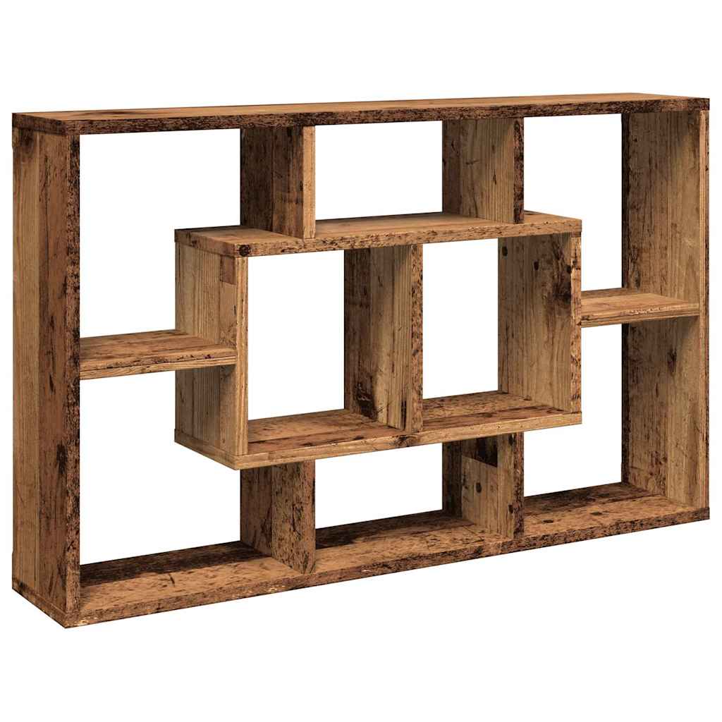 Étagère murale vieux bois 85x16x52,5 cm bois d'ingénierie - XIOS