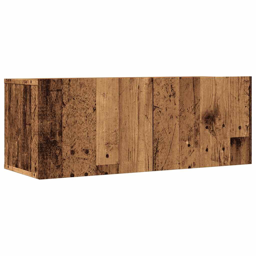 Meubles TV muraux 2 pcs vieux bois 80x30x30 cm - XIOS