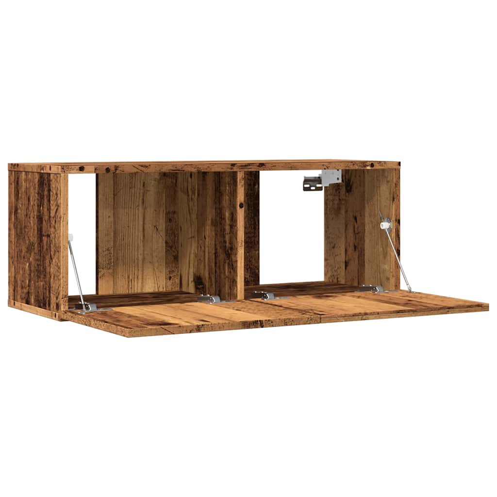 Meubles TV muraux 2 pcs vieux bois 80x30x30 cm - XIOS