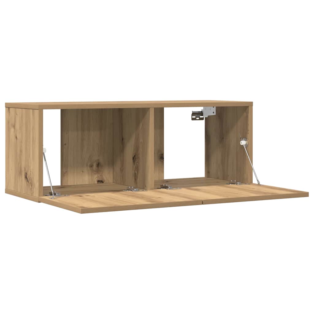 Meubles TV muraux 2 pcs chêne artisanal 80x30x30 cm - XIOS