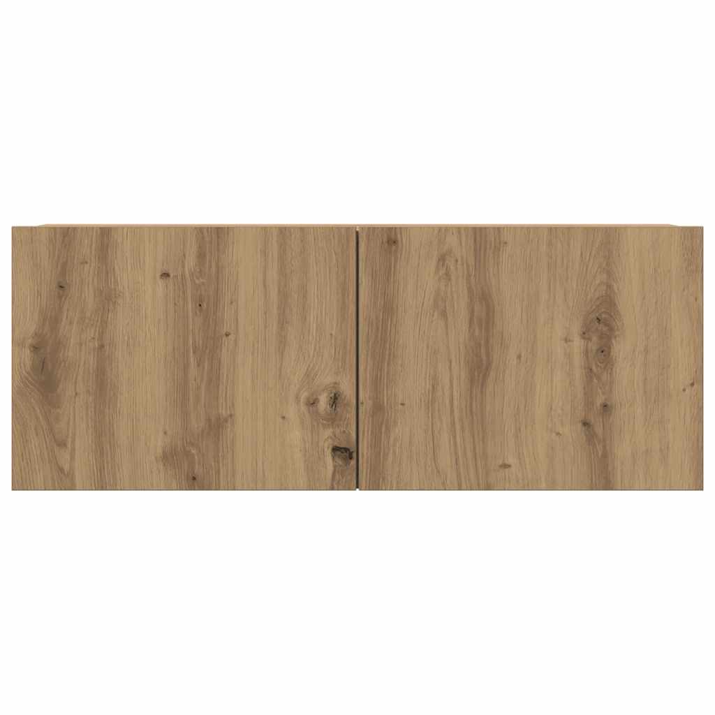 Meubles TV muraux 2 pcs chêne artisanal 80x30x30 cm - XIOS