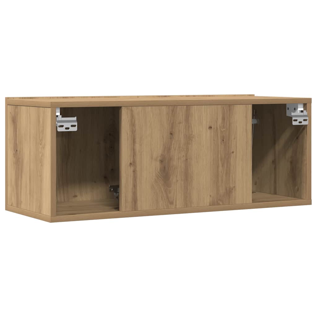 Meubles TV muraux 2 pcs chêne artisanal 80x30x30 cm - XIOS