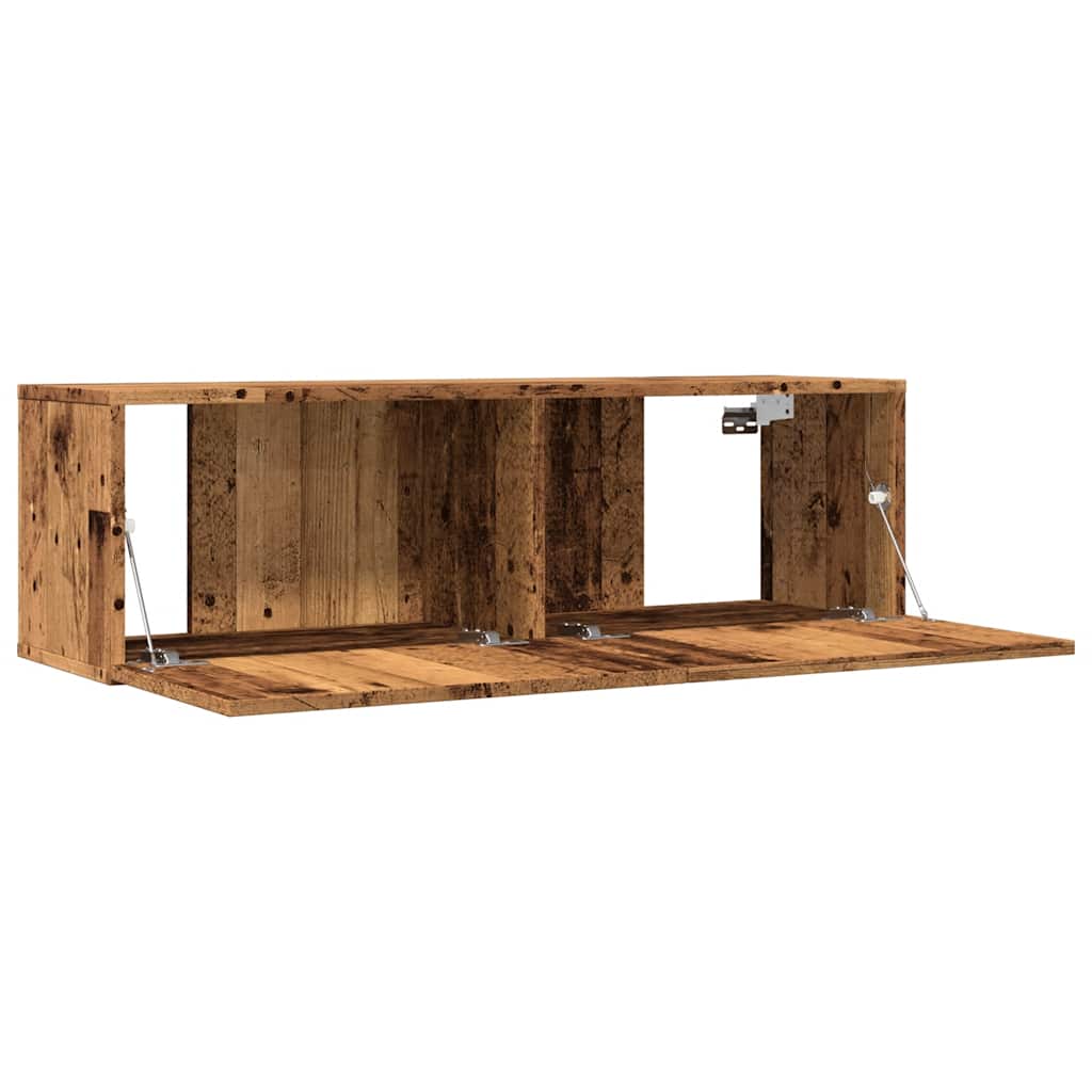 Meubles TV muraux 2 pcs vieux bois 100x30x30 cm - XIOS