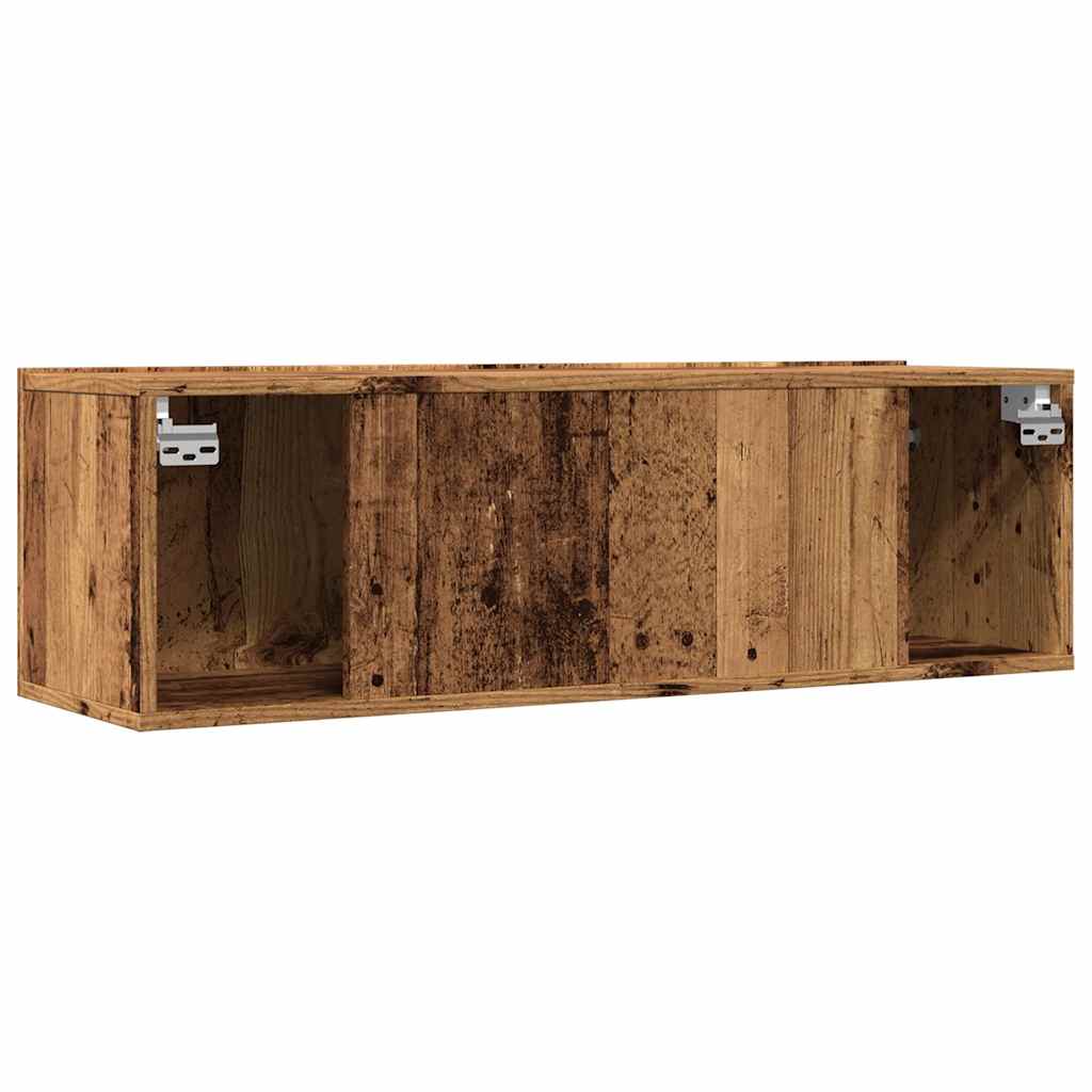 Meubles TV muraux 2 pcs vieux bois 100x30x30 cm - XIOS