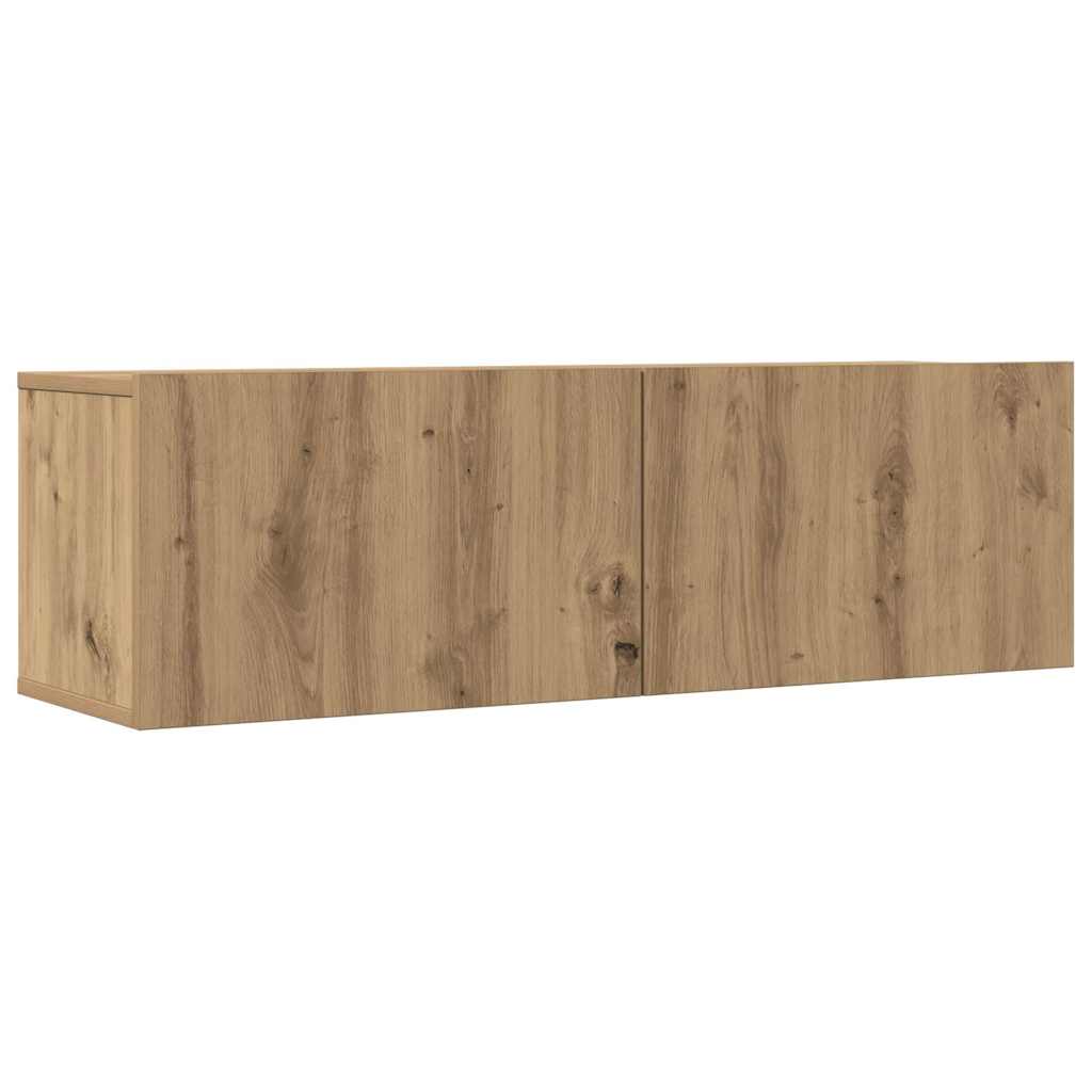 Meubles TV muraux 2 pcs chêne artisanal 100x30x30 cm - XIOS