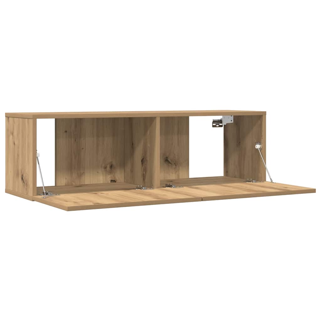 Meubles TV muraux 2 pcs chêne artisanal 100x30x30 cm - XIOS