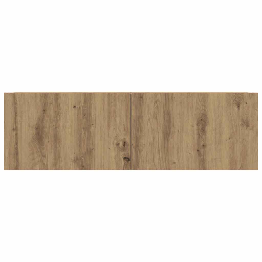 Meubles TV muraux 2 pcs chêne artisanal 100x30x30 cm - XIOS