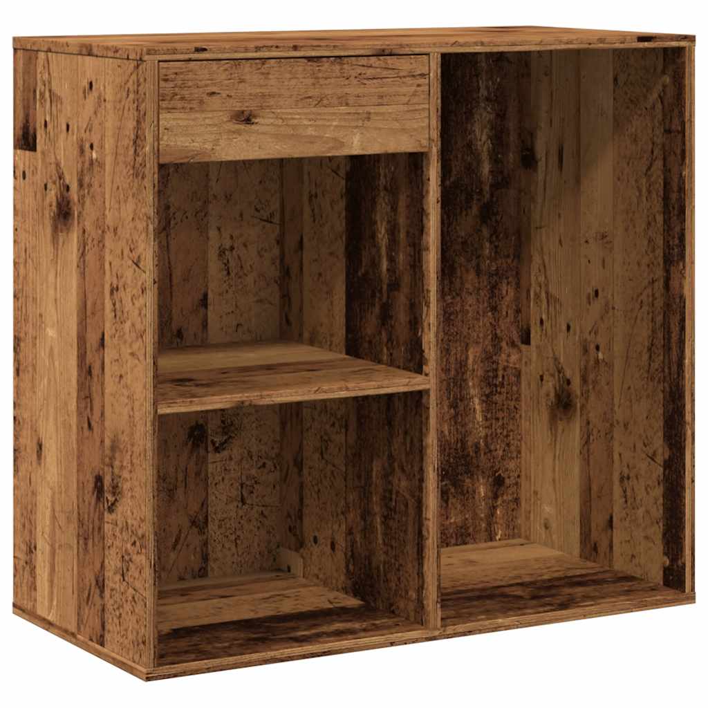 Armoire à cosmétiques vieux bois 80x40x75 cm bois d'ingénierie - XIOS