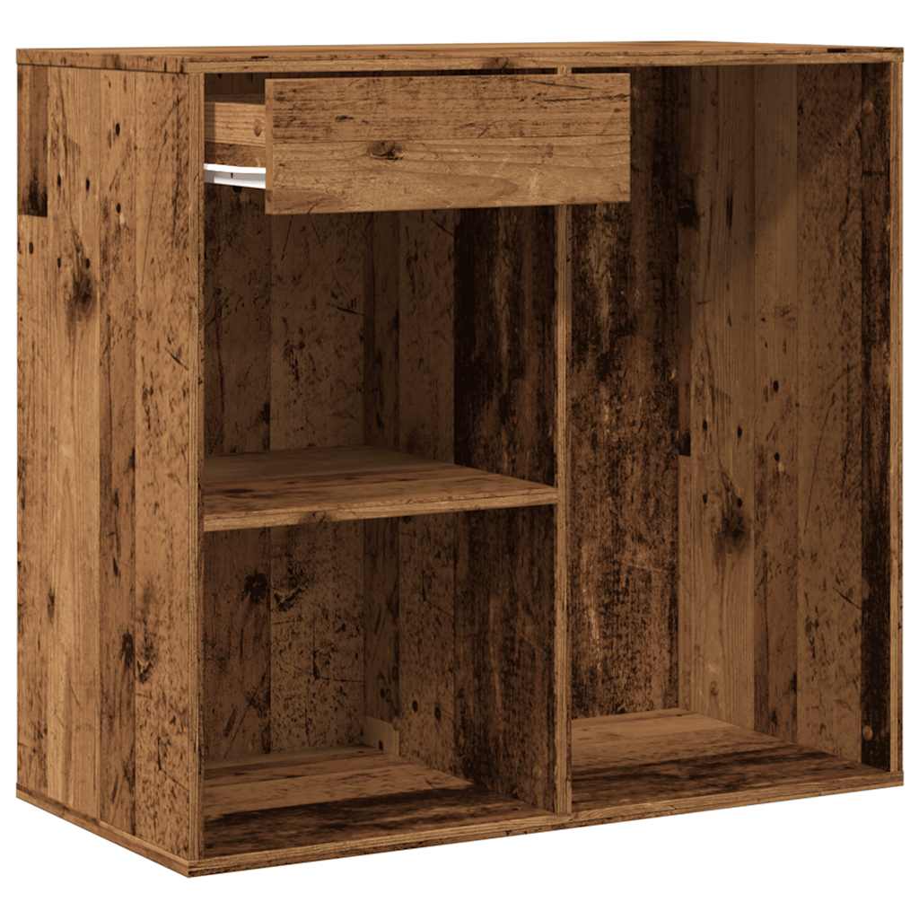 Armoire à cosmétiques vieux bois 80x40x75 cm bois d'ingénierie - XIOS