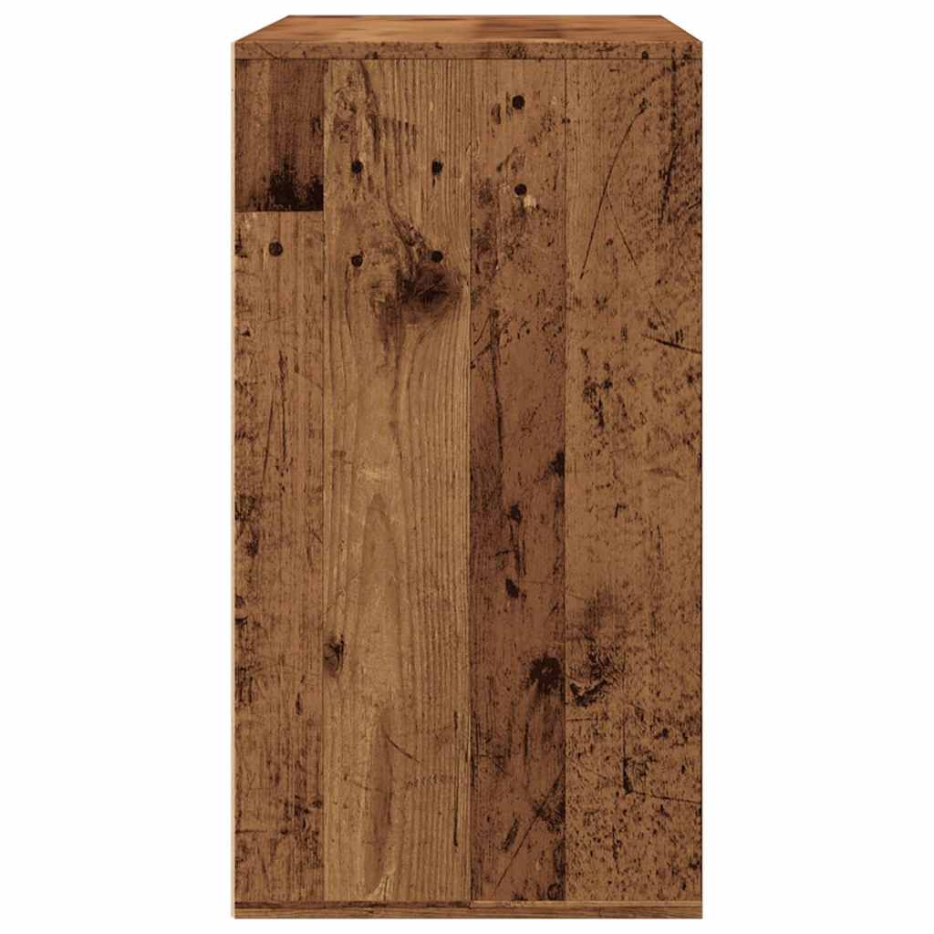 Armoire à cosmétiques vieux bois 80x40x75 cm bois d'ingénierie - XIOS