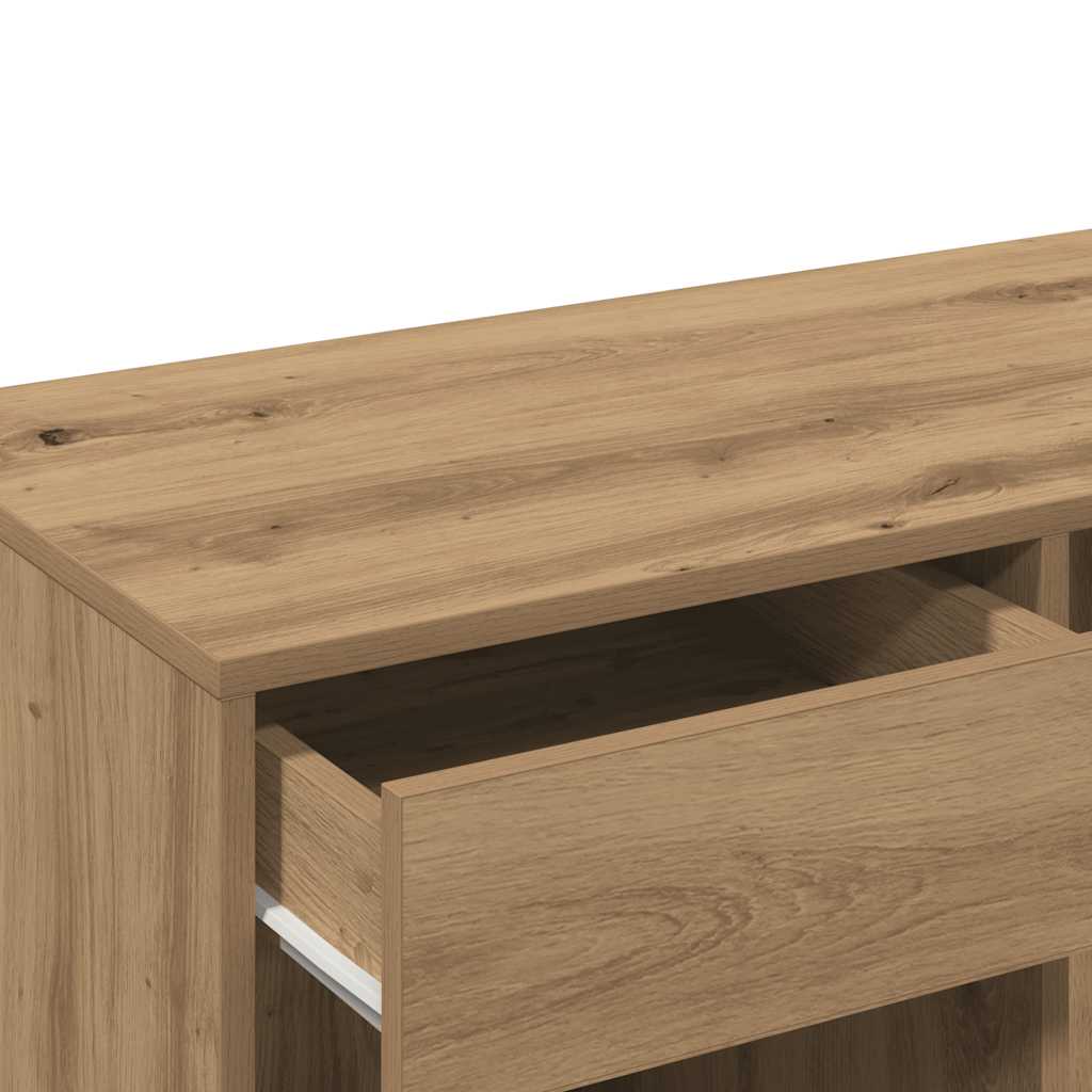 Armoire cosmétique chêne artisanal 80x40x75cm Bois d'ingénierie - XIOS