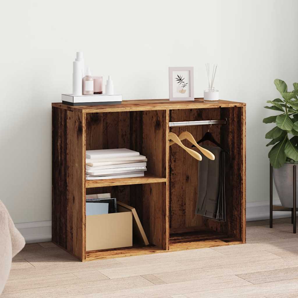 Armoire de dressing vieux bois 80x40x65 cm bois d'ingénierie - XIOS