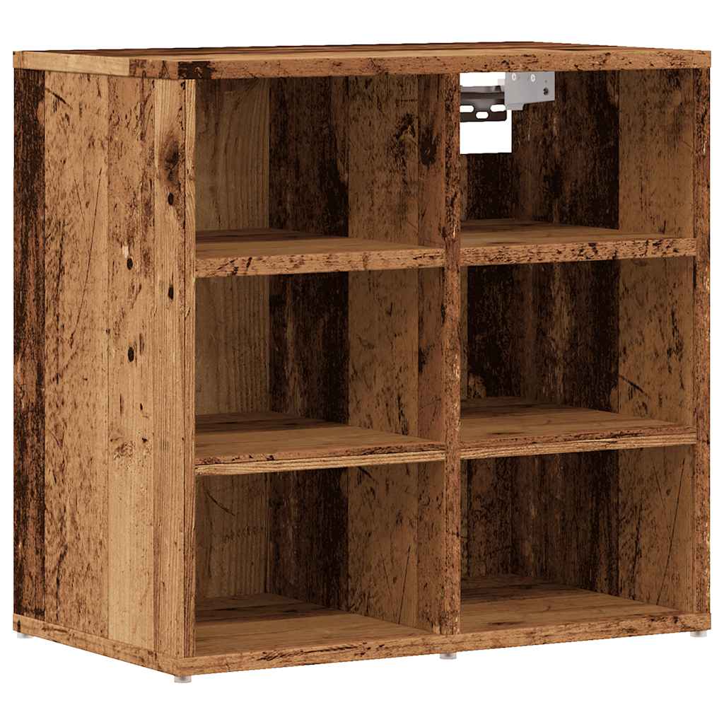 Armoire à chaussures vieux bois 52x30x50 cm - XIOS