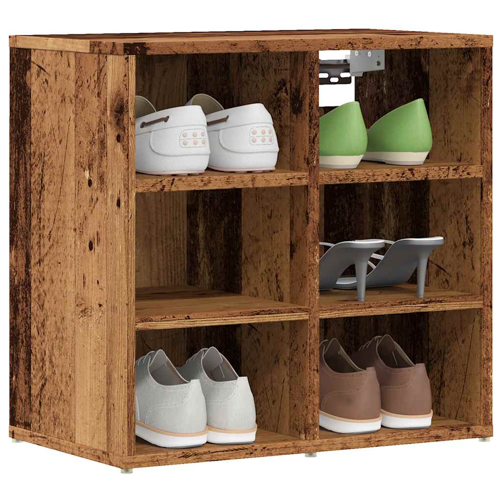 Armoires à chaussures 2 pcs vieux bois 52x30x50 cm - XIOS