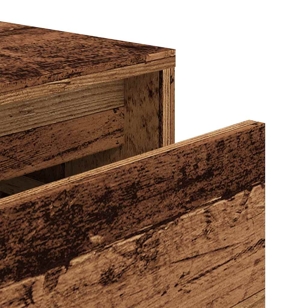 Tiroir boîte vieux bois 40,5x40x40 cm bois d'ingénierie - XIOS