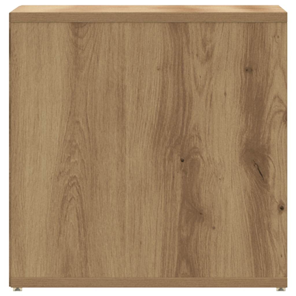 Tiroir boîte chêne artisanal 40,5x40x40 cm bois d'ingénierie - XIOS