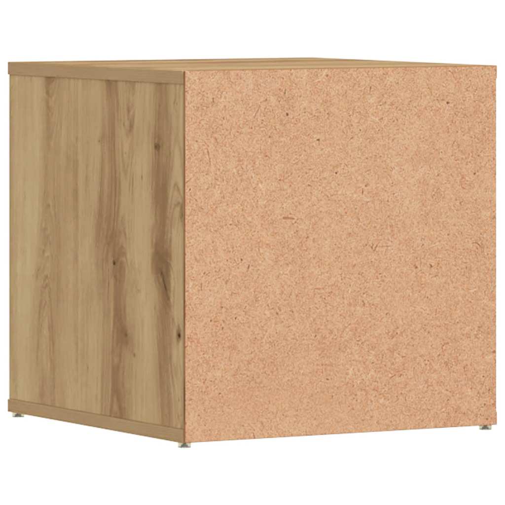 Tiroir boîte chêne artisanal 40,5x40x40 cm bois d'ingénierie - XIOS