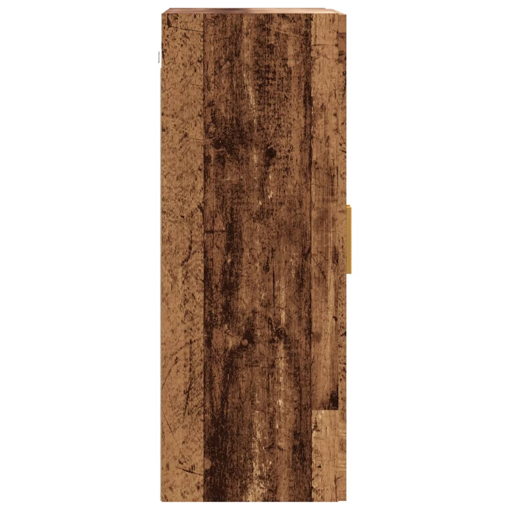 Armoire murale suspendue vieux bois 69,5x34x90 cm - XIOS
