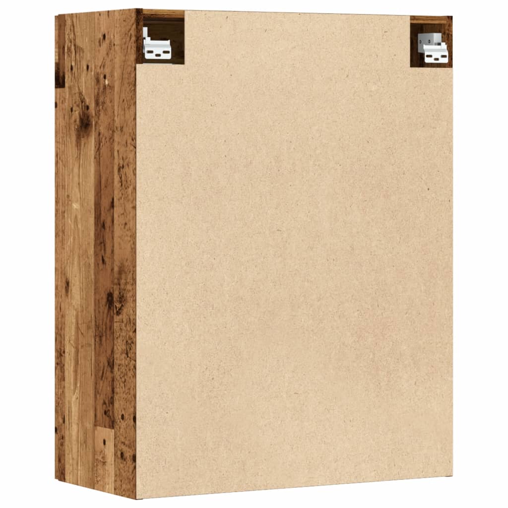 Armoire murale suspendue vieux bois 69,5x34x90 cm - XIOS