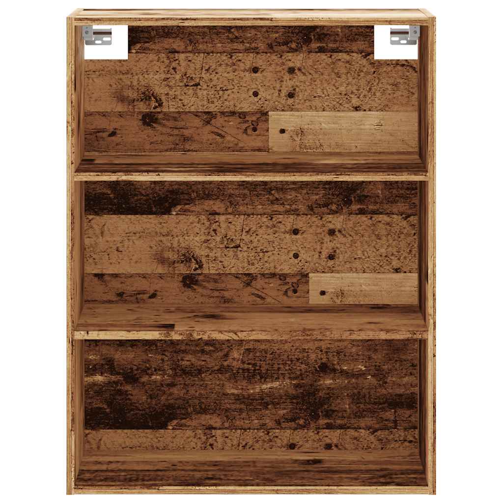 Armoire murale suspendue vieux bois 69,5x32,5x90 cm - XIOS