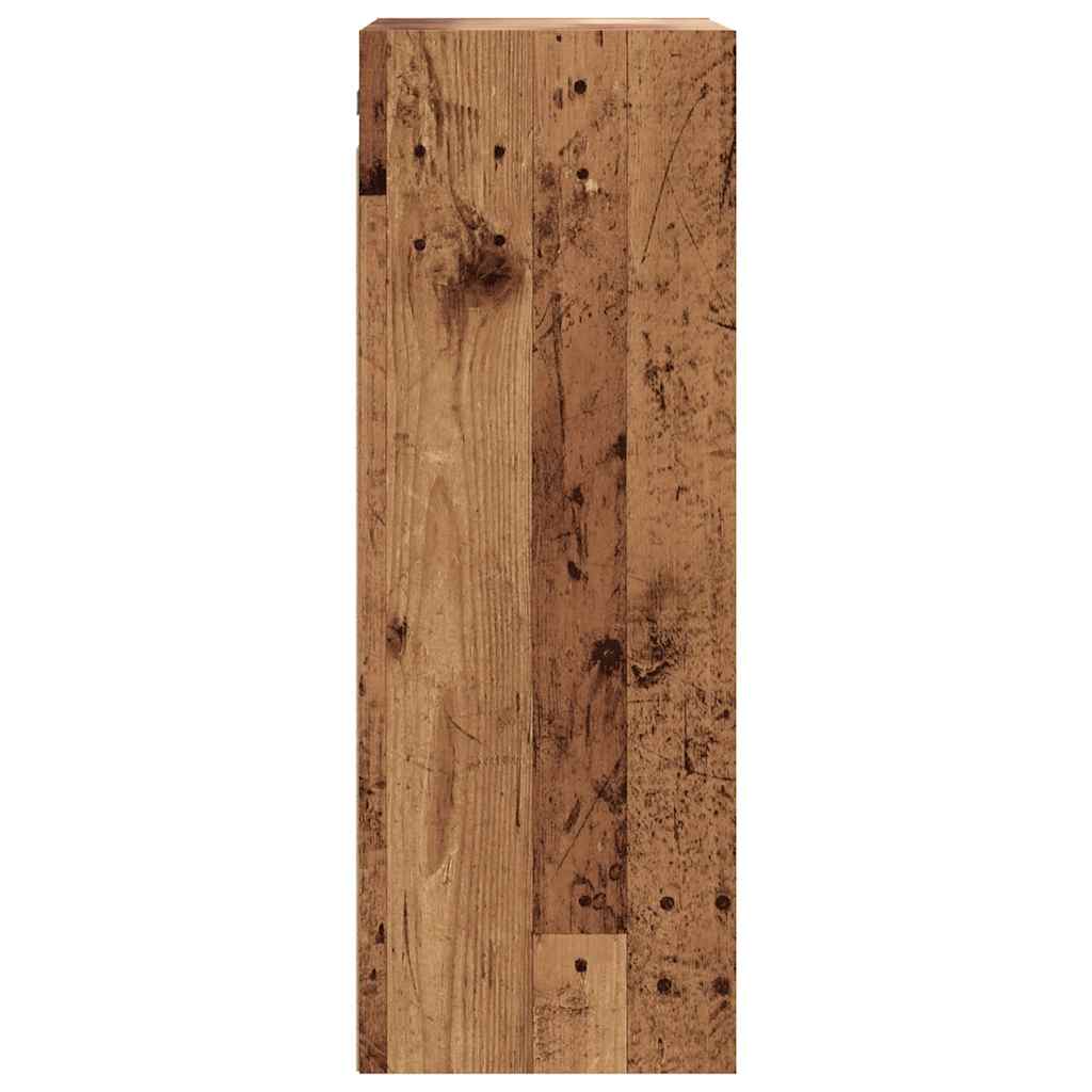 Armoire murale suspendue vieux bois 69,5x32,5x90 cm - XIOS
