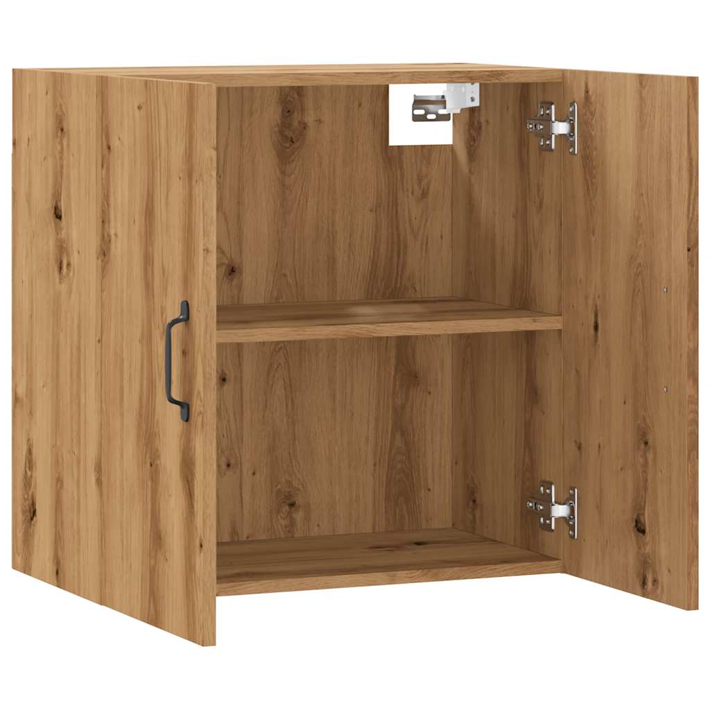 Armoire murale chêne artisanal 60x31x60 cm bois d'ingénierie