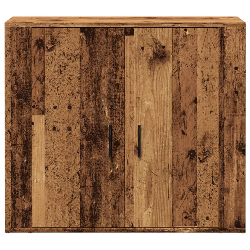 Buffet vieux bois 80x33x70 cm bois d'ingénierie