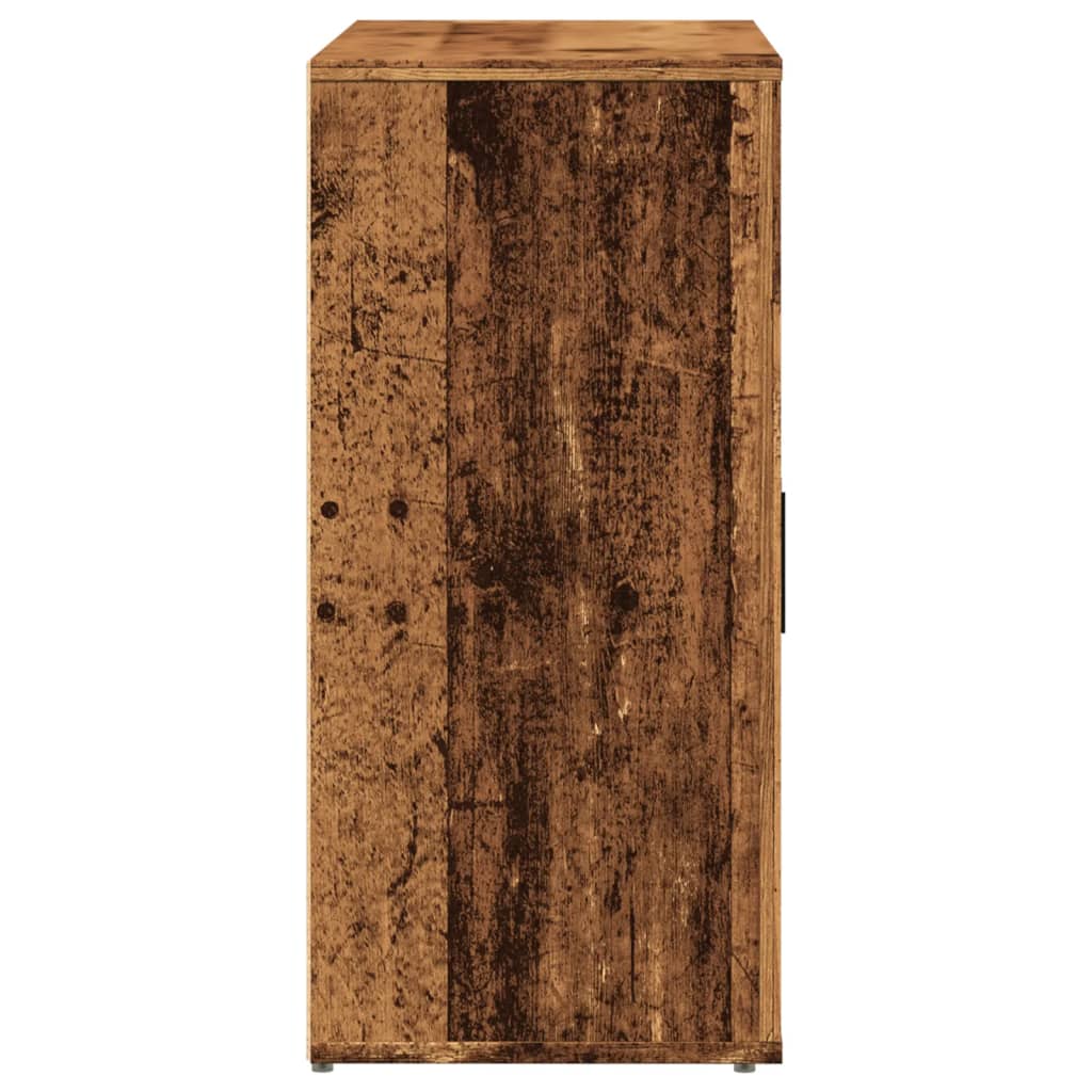 Buffet vieux bois 80x33x70 cm bois d'ingénierie