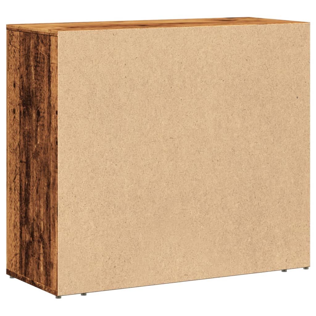 Buffet vieux bois 80x33x70 cm bois d'ingénierie