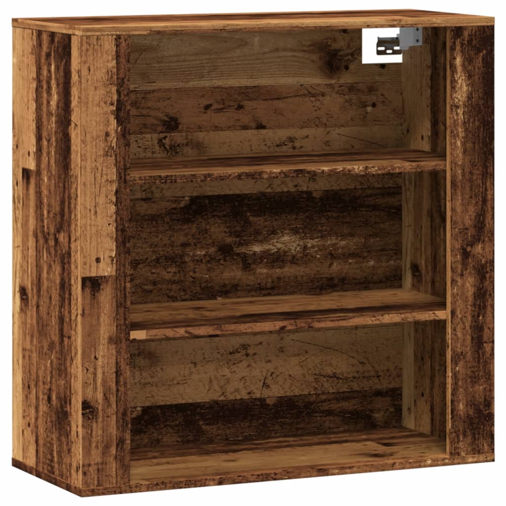 Armoire murale vieux bois 80x33x80 cm bois d'ingénierie - XIOS