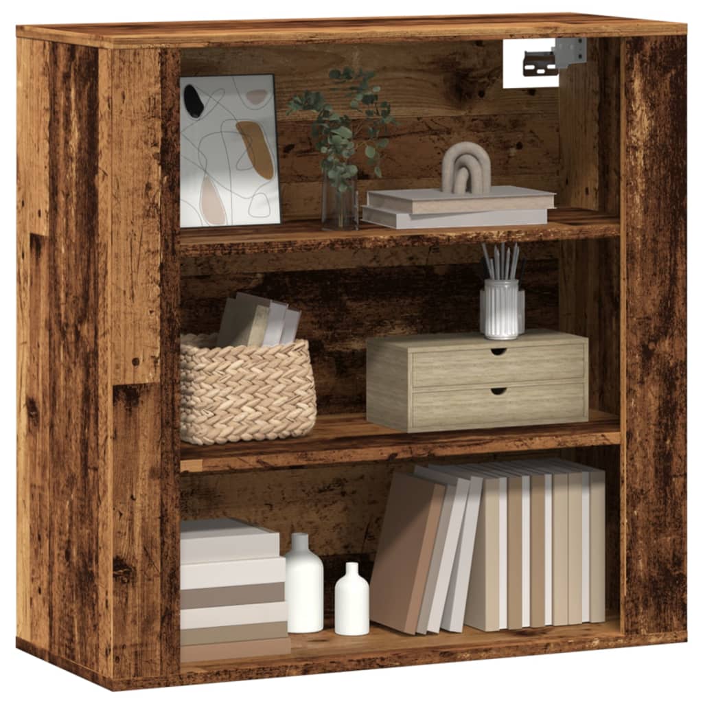 Armoire murale vieux bois 80x33x80 cm bois d'ingénierie - XIOS