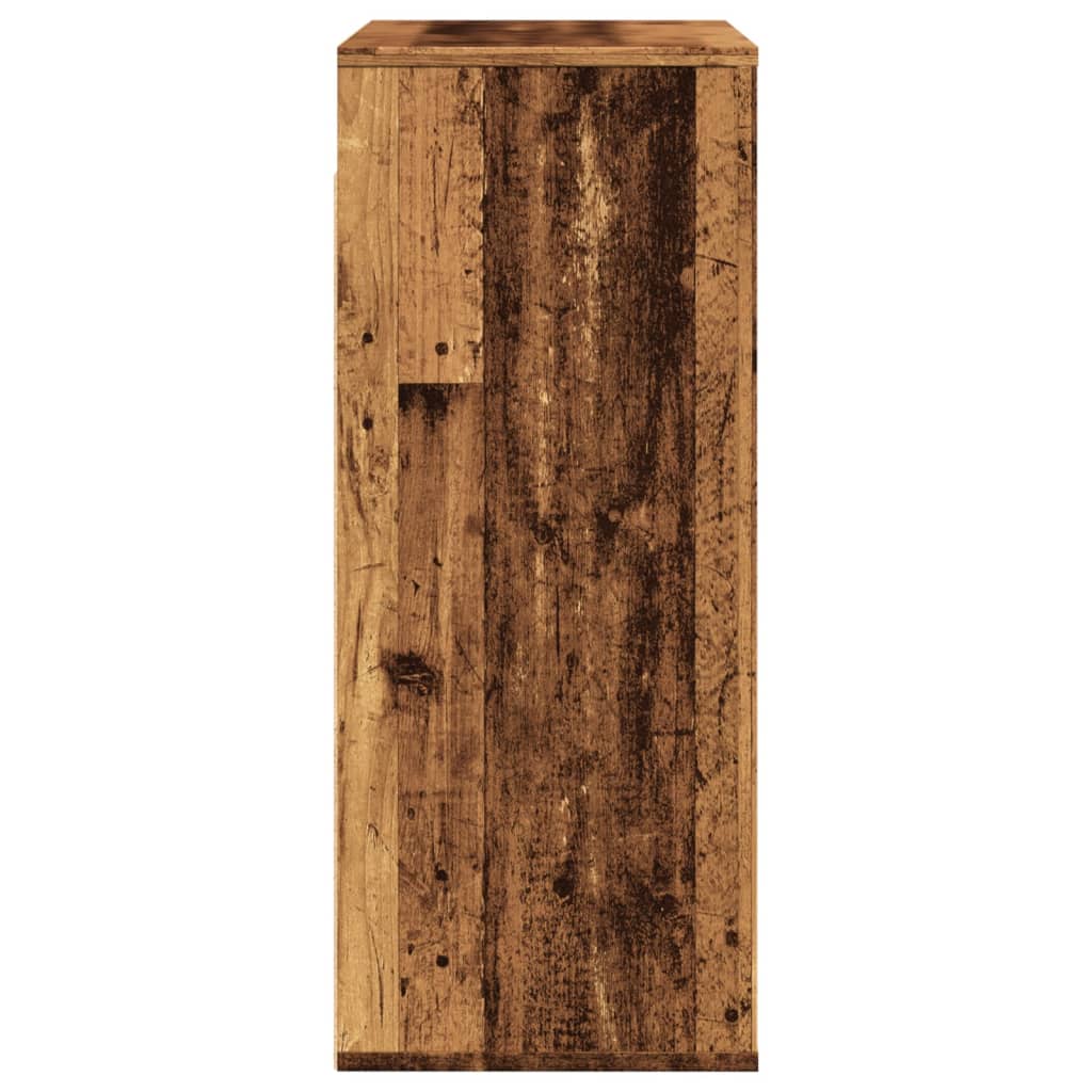 Armoire murale vieux bois 80x33x80 cm bois d'ingénierie - XIOS