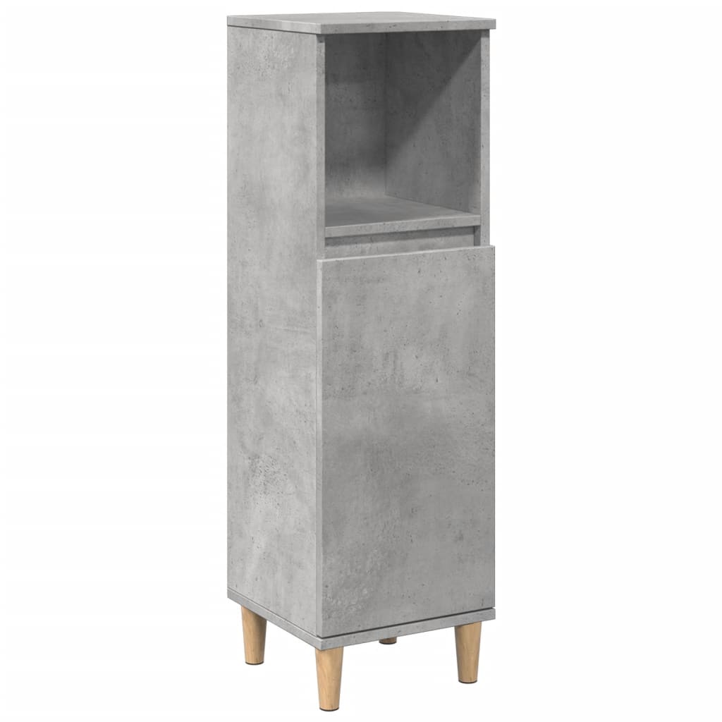 Armoire de salle de bain gris béton 30x30x100 cm Ensembles de mobilier pour salles de bains vidaXL