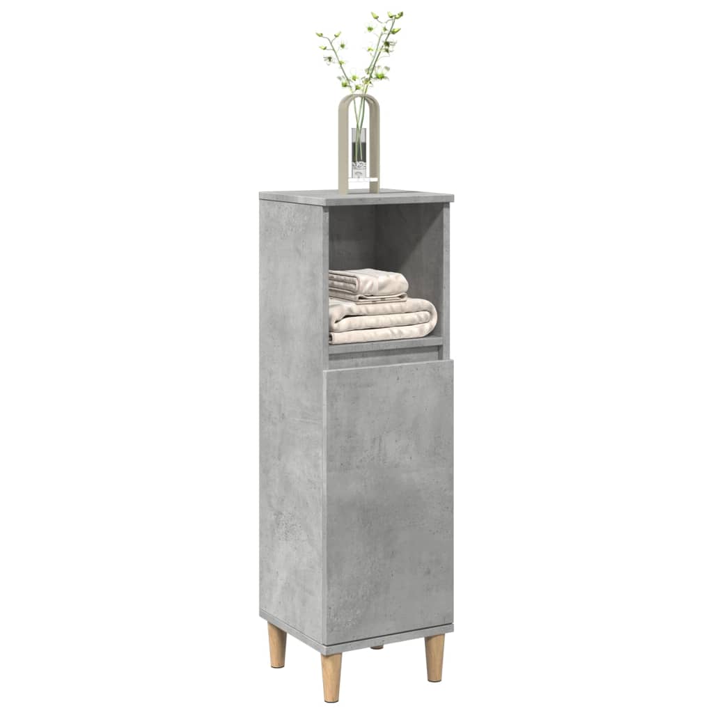 Armoire de salle de bain gris béton 30x30x100 cm Ensembles de mobilier pour salles de bains vidaXL
