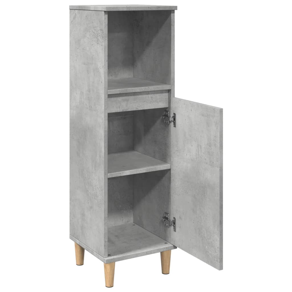 Armoire de salle de bain gris béton 30x30x100 cm Ensembles de mobilier pour salles de bains vidaXL