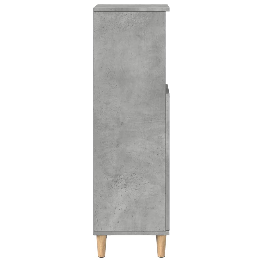 Armoire de salle de bain gris béton 30x30x100 cm Ensembles de mobilier pour salles de bains vidaXL