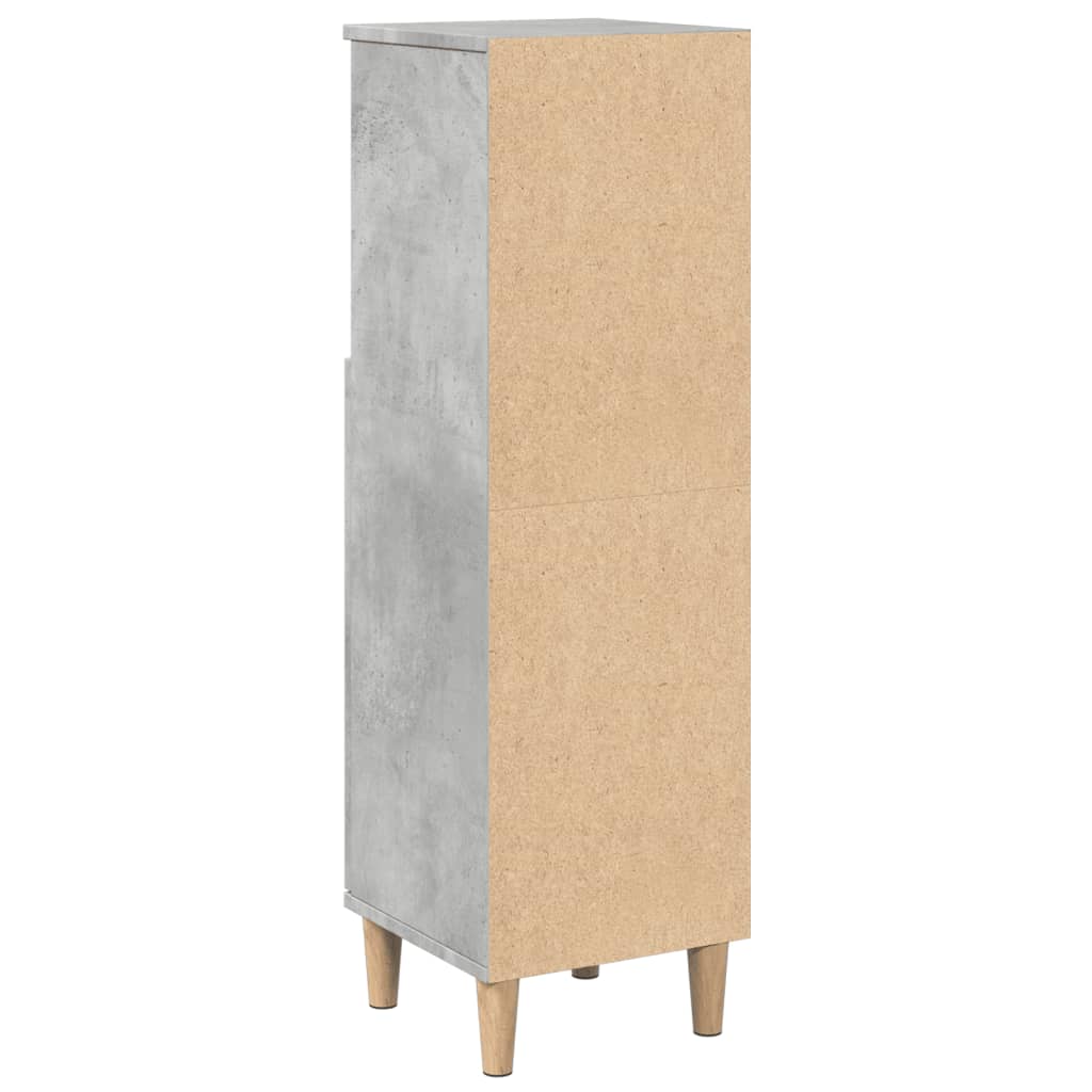 Armoire de salle de bain gris béton 30x30x100 cm Ensembles de mobilier pour salles de bains vidaXL