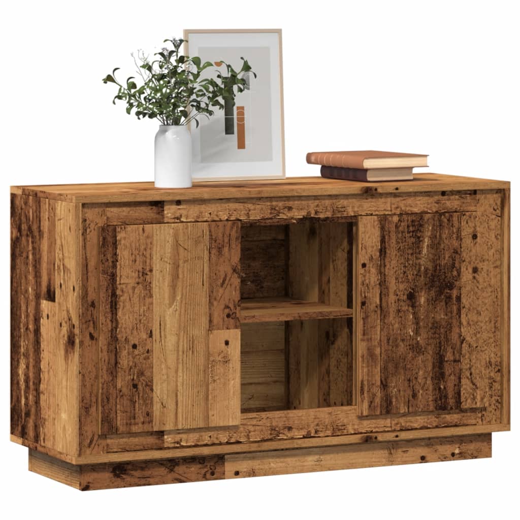 Buffet vieux bois 102x35x60 cm bois d'ingénierie - XIOS