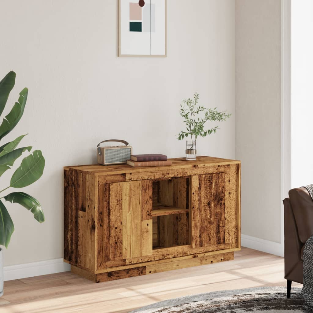 Buffet vieux bois 102x35x60 cm bois d'ingénierie - XIOS