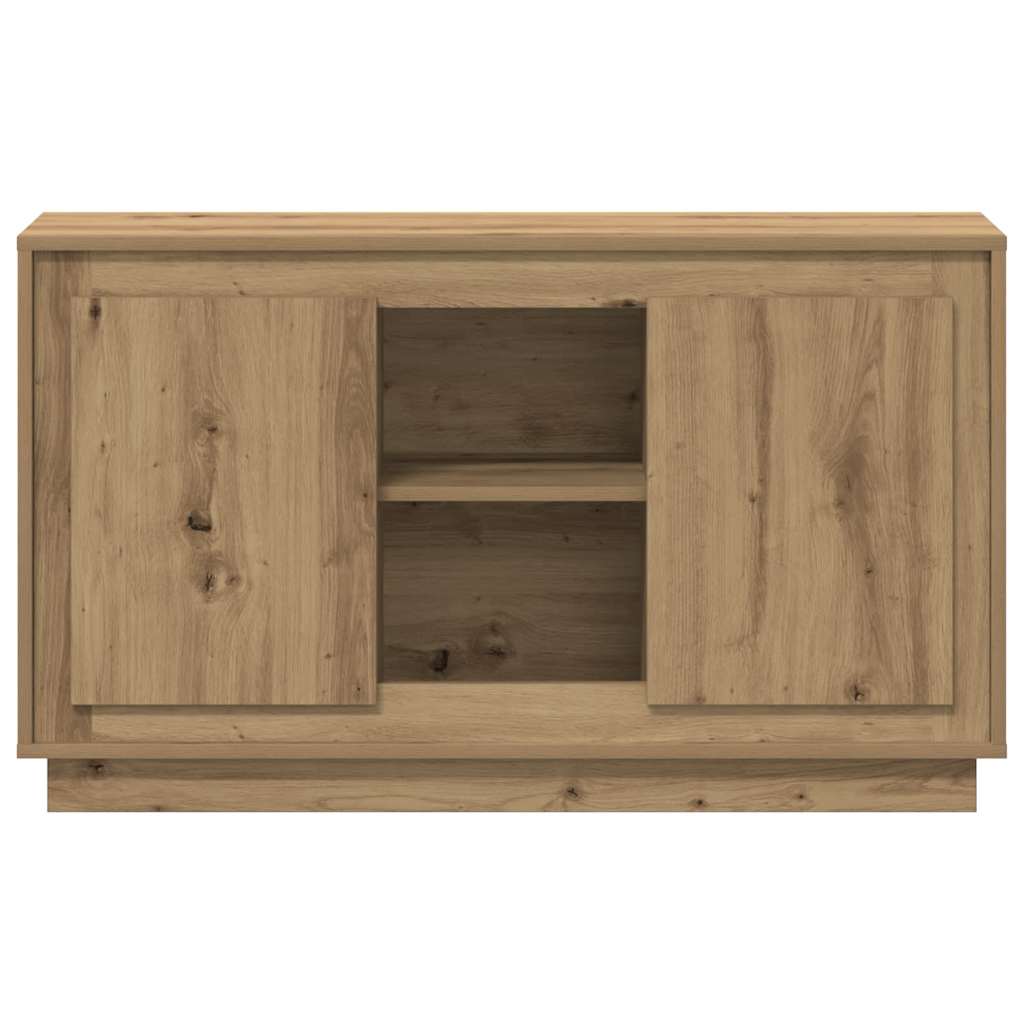 Buffet chêne artisanal 102x35x60 cm bois d'ingénierie - XIOS