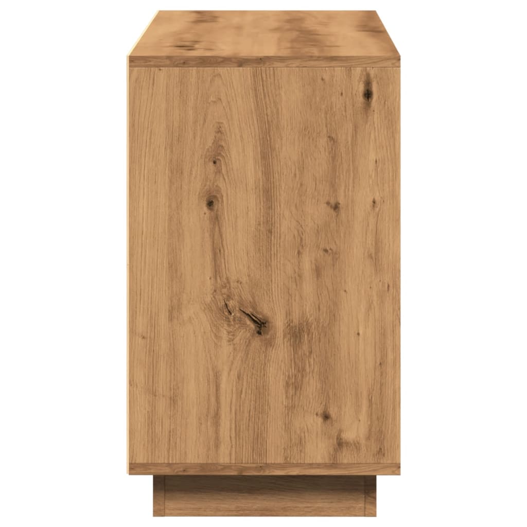 Buffet chêne artisanal 102x35x60 cm bois d'ingénierie - XIOS