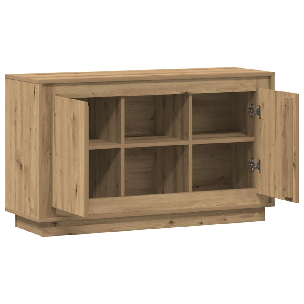 Buffet chêne artisanal 102x35x60 cm bois d'ingénierie - XIOS