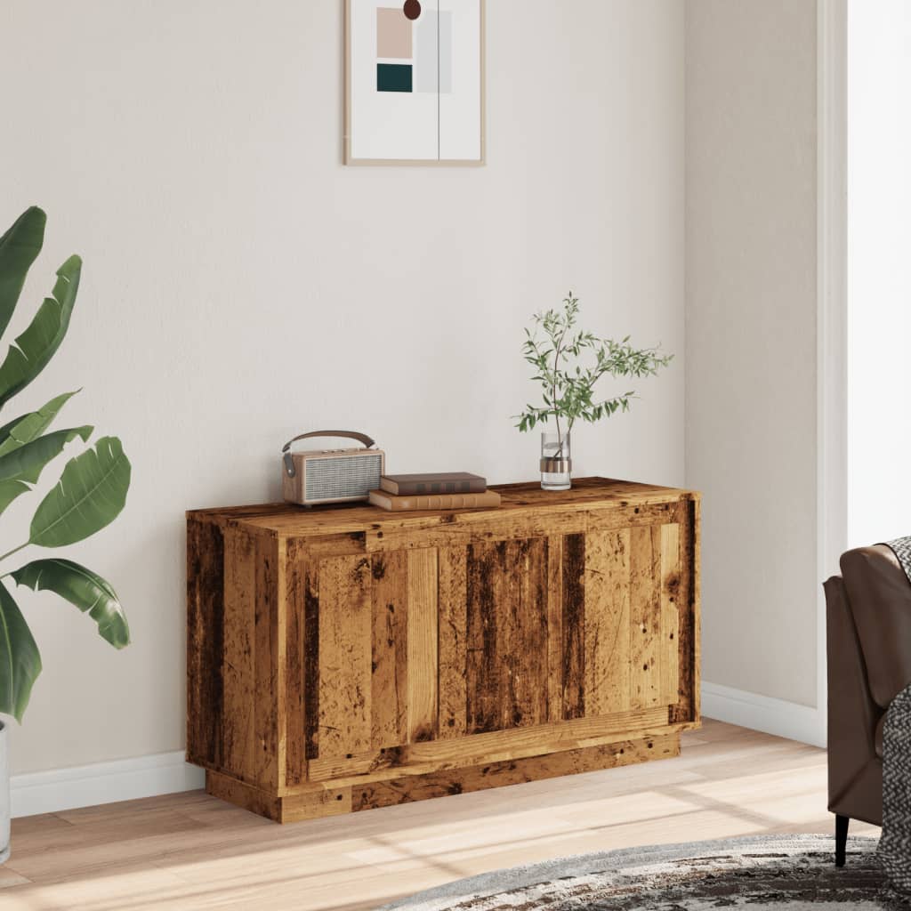 Buffet vieux bois 102x35x55 cm bois d'ingénierie - XIOS