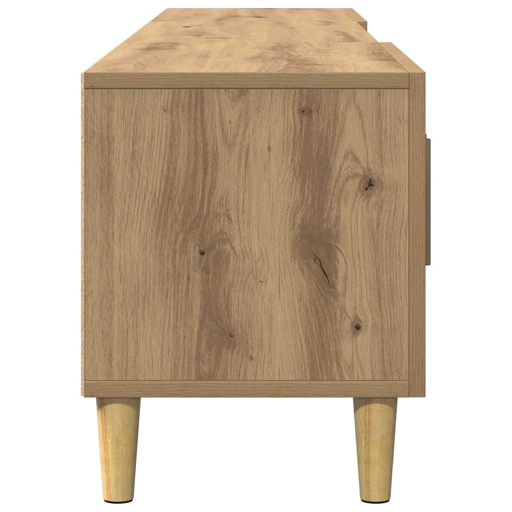 Meuble TV chêne artisanal 180x31,5x40 cm bois d'ingénierie - XIOS