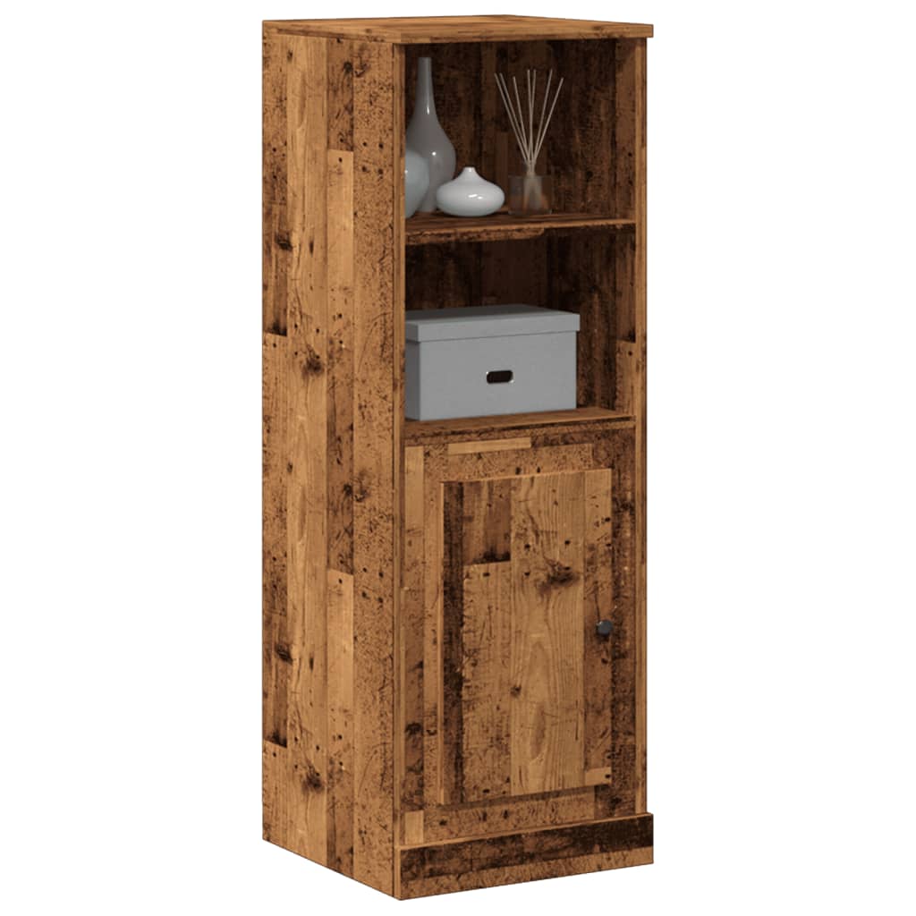 Buffet haut vieux bois 36x35,5x103,5 cm bois d'ingénierie - XIOS