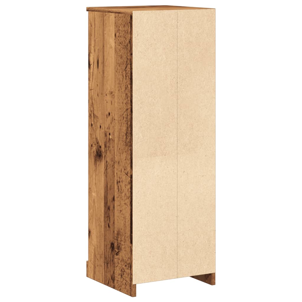 Buffet haut vieux bois 36x35,5x103,5 cm bois d'ingénierie - XIOS