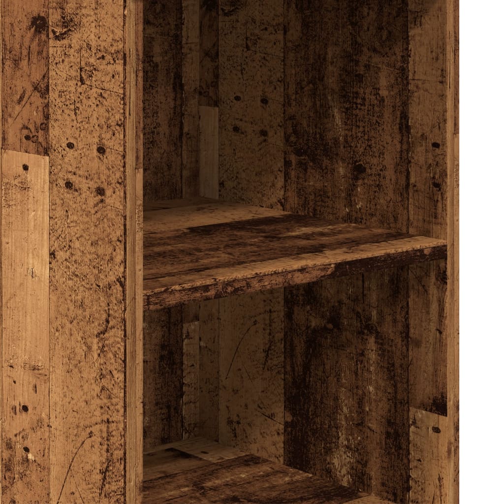 Buffet haut vieux bois 36x35,5x103,5 cm bois d'ingénierie - XIOS