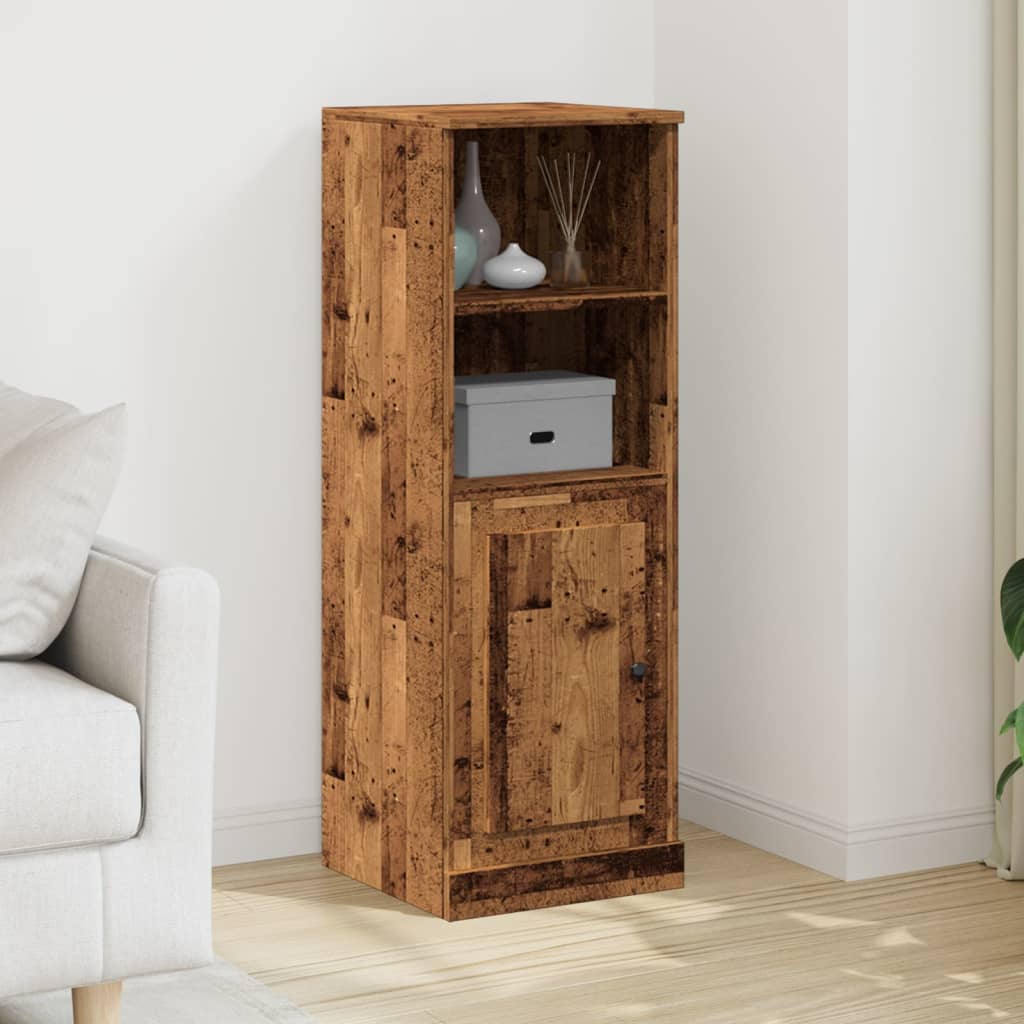 Buffet haut vieux bois 36x35,5x103,5 cm bois d'ingénierie - XIOS